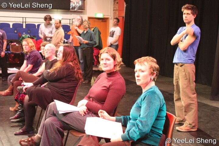 A community-cast workshop in preparation for The Southwark Mysteries 2010. London, United Kingdom. © 2010 Photographicon